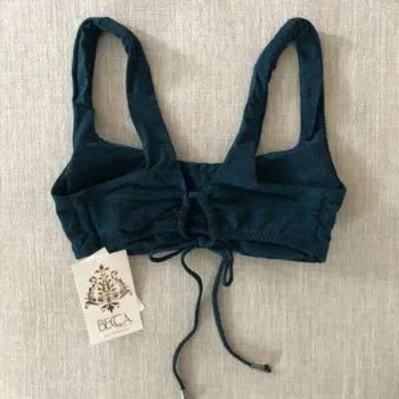 Becca Swim Mesa Verde Scoop Neck Bralette Top (size S) NWT - Picture 3 of 5